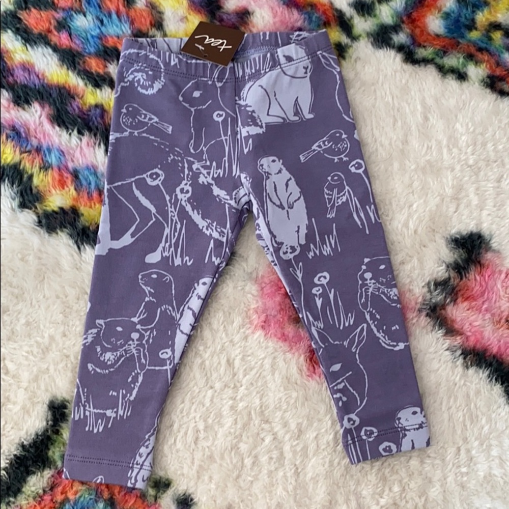 Tea collection leggings 9-12 months NWT
